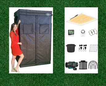 4'x4' Hydroponics Grow Tent Kit - 16 Plant