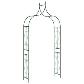 Garden Arch Dark Green 47.2"x15"x101.6" Iron