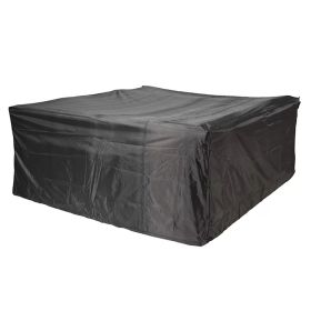 Direct Wicker Square Durable and Water Resistant Outdoor Furniture Cover, 91x91x28 in (Color: black)