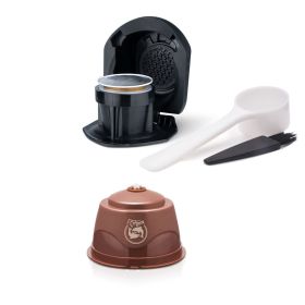 Reusable Capsule Adapter For Dolce Gusto Coffee Capsule Plastic Capsule Refillable Convert Compatible Coffee Machine Accessories (Color: Best B, Ships From: China)