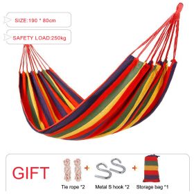 Sleeping hammock Outdoor Parachute Camping Hanging Sleeping Bed Swing Portable Double Chair wholesale (Color: Basic colorful, Ships From: China)