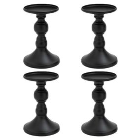 2/4pcs Metal Candle Holders Wedding Candlestick Crafts Candle Stand Centerpiece Road Lead Living Room Wedding Party Table Decor (Color: 4pcs candlestick, Ships From: China)