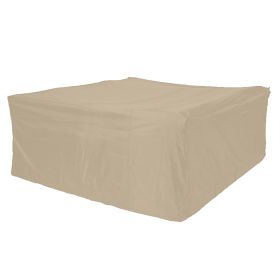 Direct Wicker Square Durable and Water Resistant Outdoor Furniture Cover, 91x91x28 in (Color: Beige)