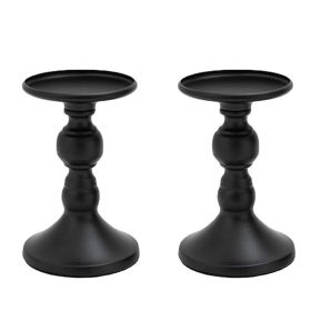 2/4pcs Metal Candle Holders Wedding Candlestick Crafts Candle Stand Centerpiece Road Lead Living Room Wedding Party Table Decor (Color: 2pcs candlestick, Ships From: China)