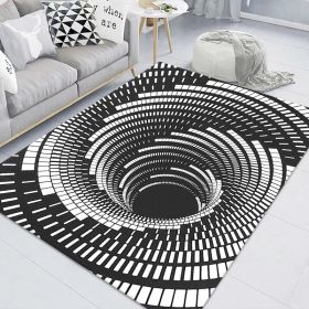 3D Clown Trap Visual Carpet Living Room Bedroom Floor Mat Halloween Carpet Sewer Manhole Cover Clown Horror Vortex Home Carpet (Color: E, size: 40cmx60cm)