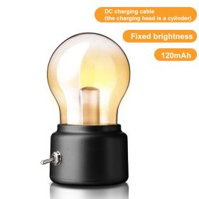 LED Creative Toast Night Light Bread Machine Lights Charging Dimming Toast Lamp Bedroom Children Timing Sleep Lamps Bedside Gift (Emitting Color: black bulb, Ships From: China)